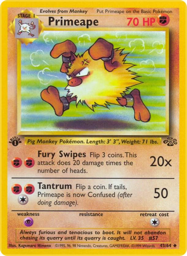 Primeape 43/64 - Jungle Set