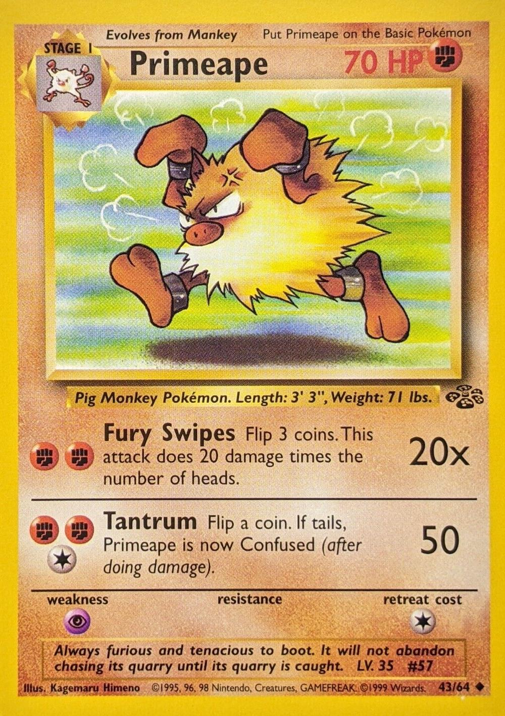 Primeape 43/64 - Jungle Set