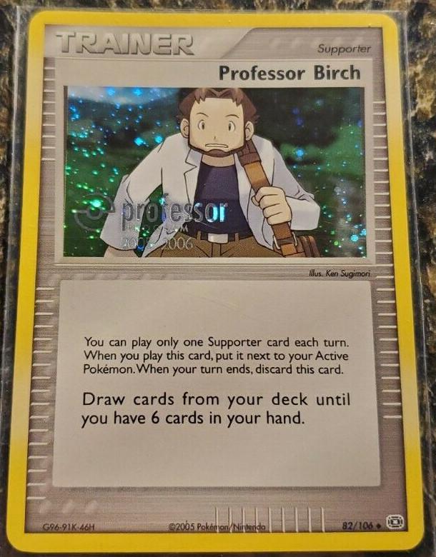 Professor Birch 82/106 - EX Emerald