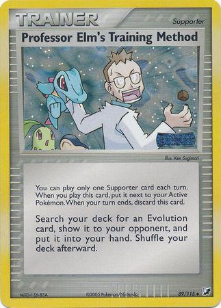 Professor Elm's Training Method 89/115 - EX Unseen Forces