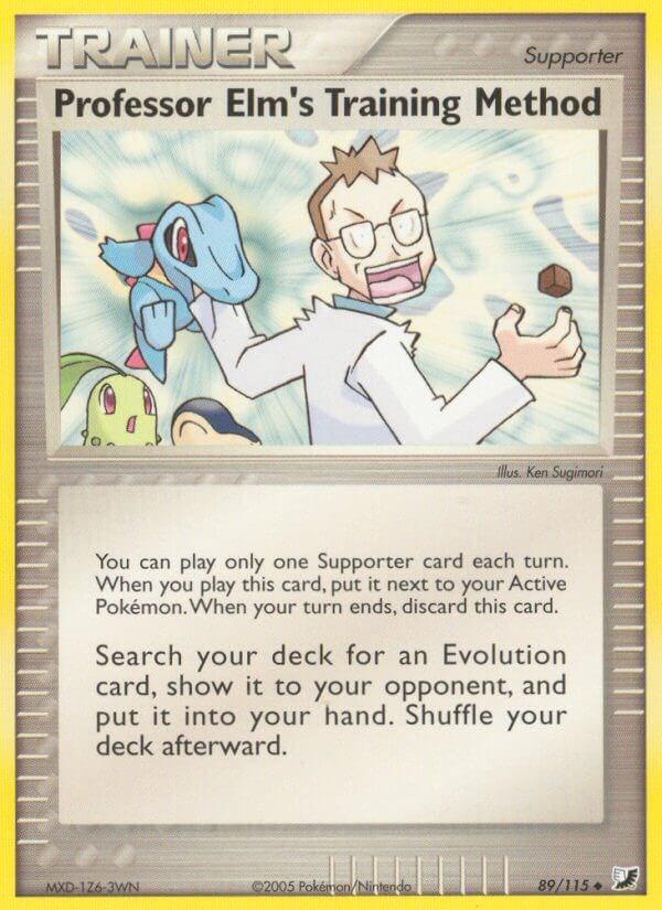 Professor Elm's Training Method 89/115 - EX Unseen Forces