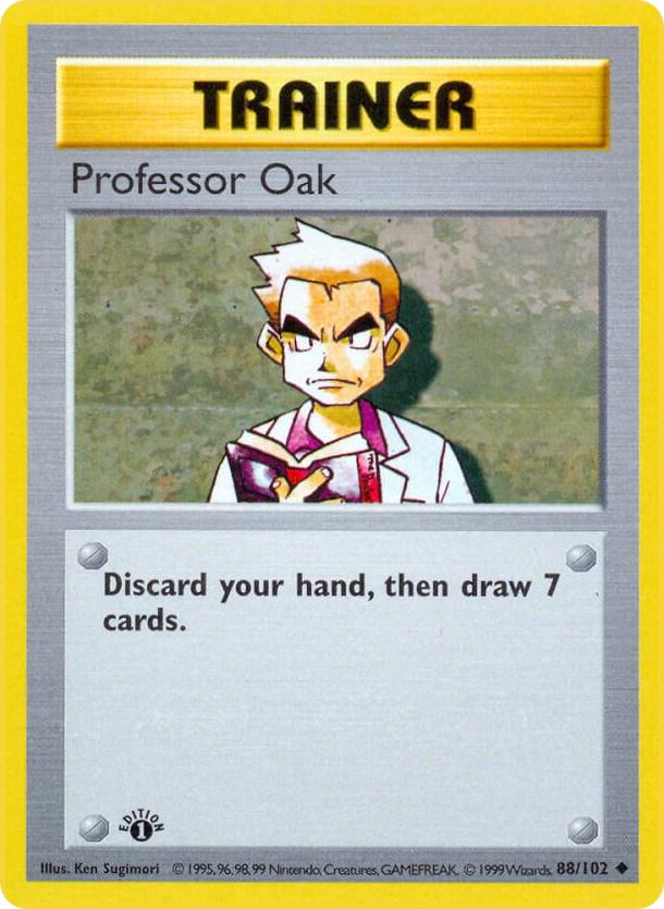 Professor Oak 88/102 - Base Set