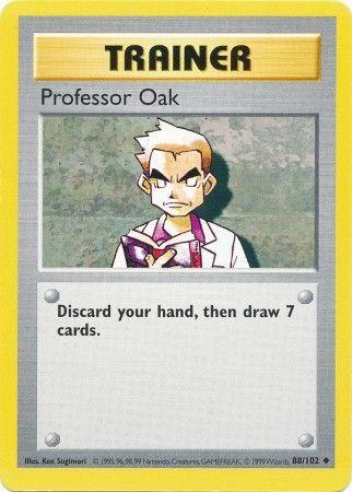 Professor Oak 88/102 - Base Set