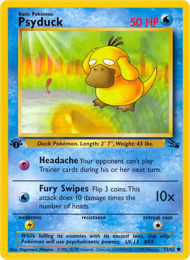 Psyduck 53/62 - Fossil Set