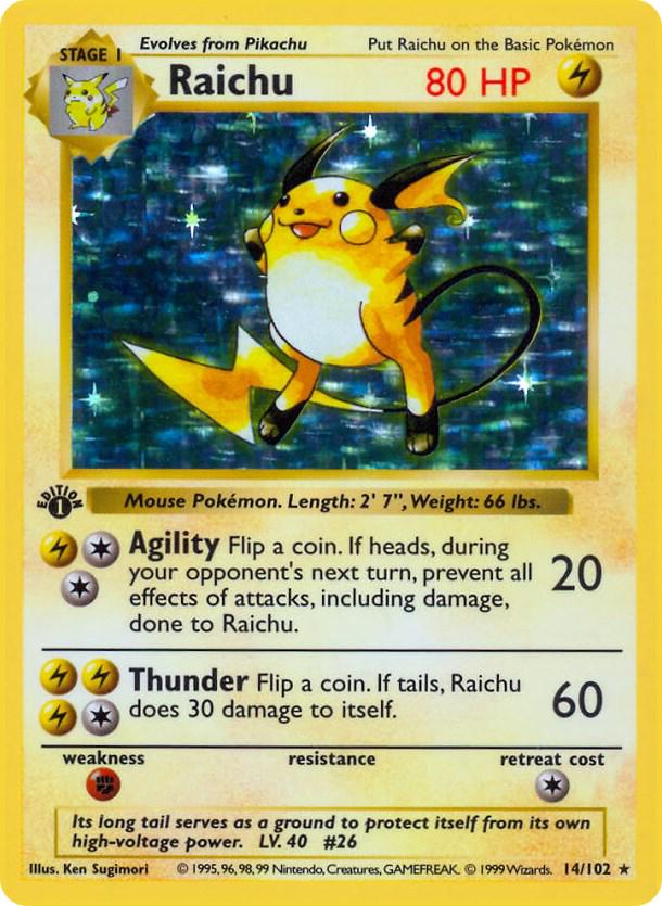 Raichu 14/102 - Base Set