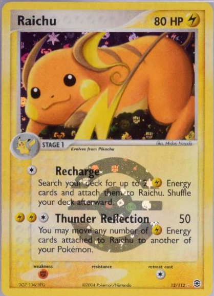 Raichu 12/112 - EX Fire Red & Leaf Green