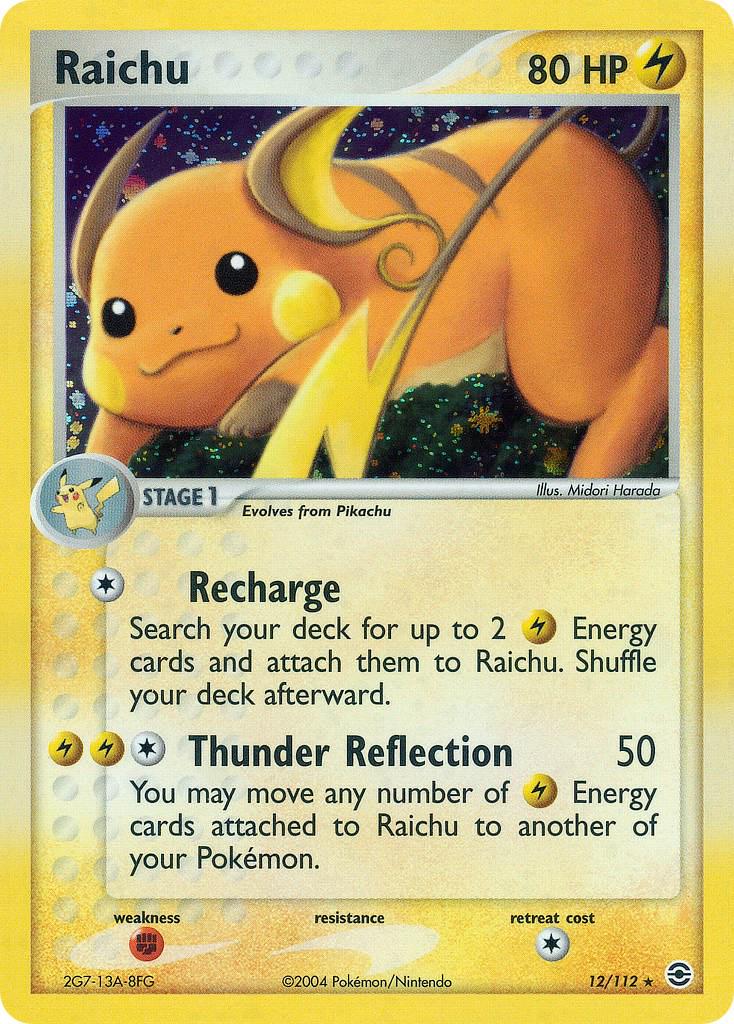 Raichu 12/112 - EX Fire Red & Leaf Green