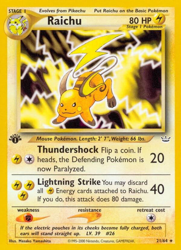 Raichu 21/64 - Neo Revelation