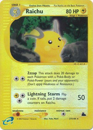 Raichu 27/144 - Skyridge