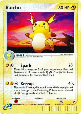 Raichu 13/95 - EX Team Magma vs Team Aqua
