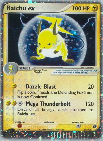 Raichu EX 98/100 - EX Sandstorm
