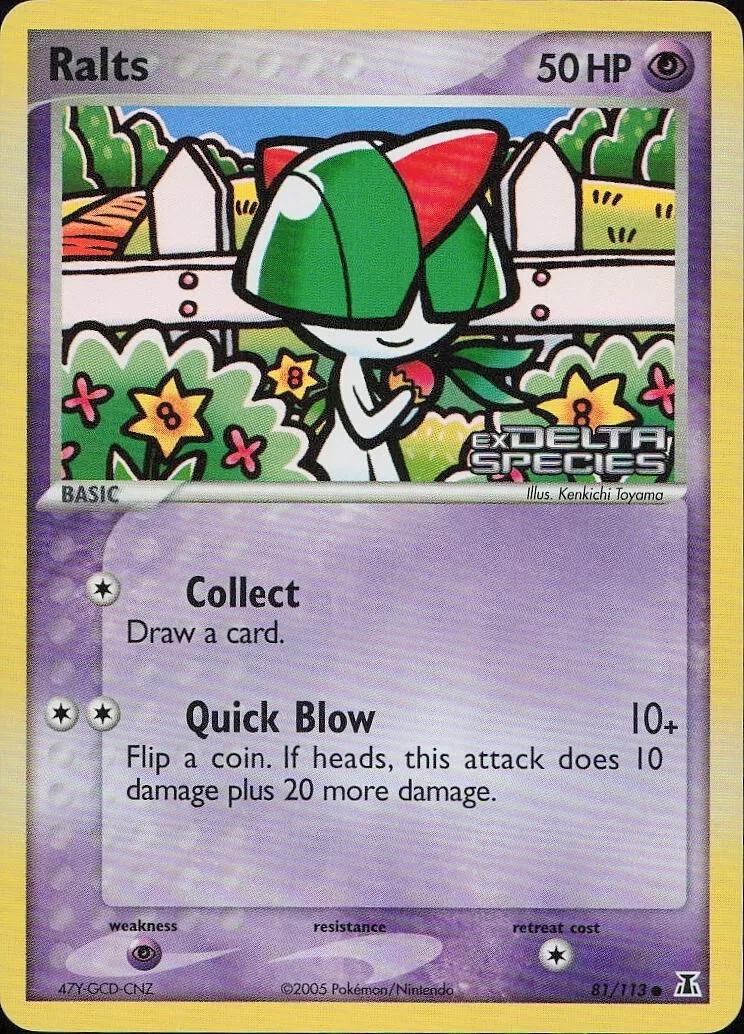 Ralts 81/113 - EX Delta Species