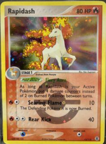Rapidash 13/112 - EX Fire Red & Leaf Green