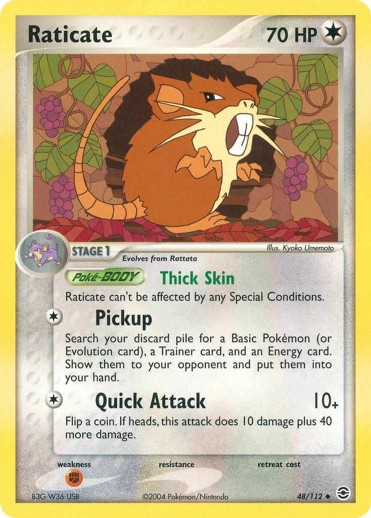 Raticate 48/112 - EX Fire Red & Leaf Green