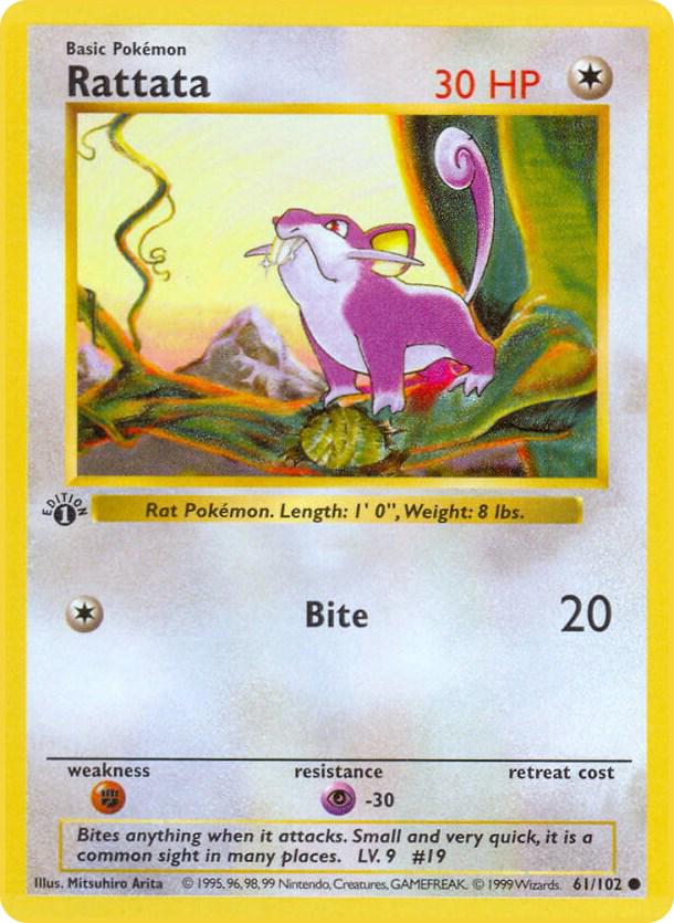 Rattata 61/102 - Base Set