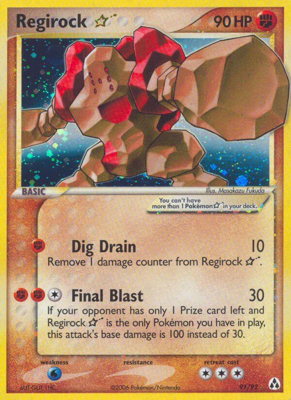 Regirock Gold Star 91/92 - EX Legend Maker