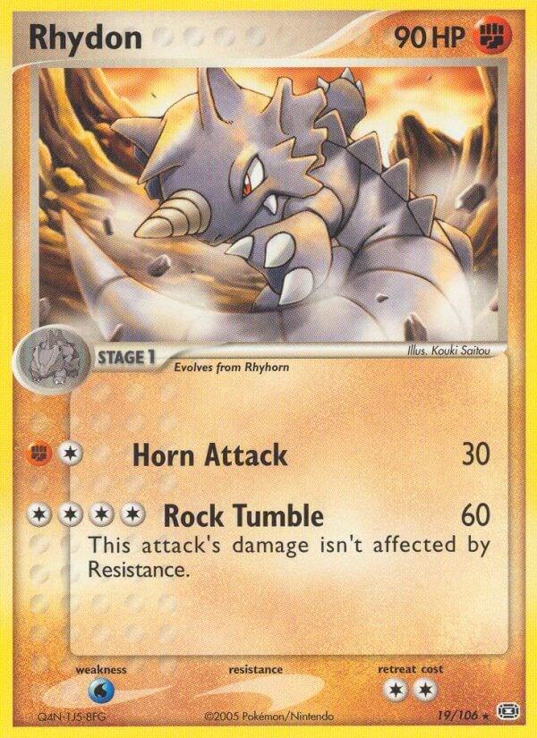 Rhydon 19/106 - EX Emerald