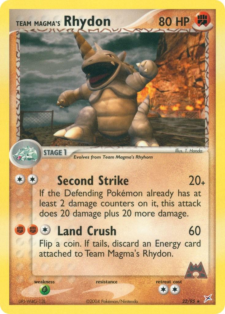 Rhydon 22/95 - EX Team Magma vs Team Aqua
