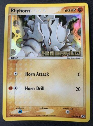 Rhyhorn 62/106 - EX Emerald