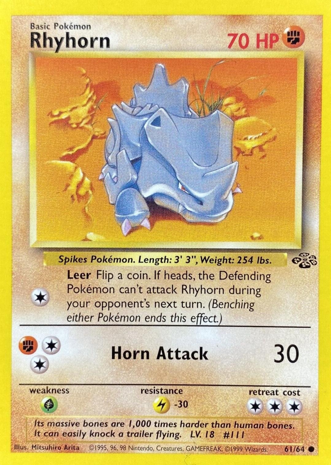 Rhyhorn 61/64 - Jungle Set