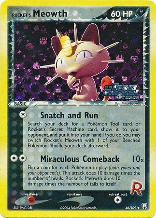 Rocket's Meowth 46/109 - EX Team Rocket Returns