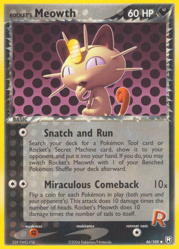 Rocket's Meowth 46/109 - EX Team Rocket Returns