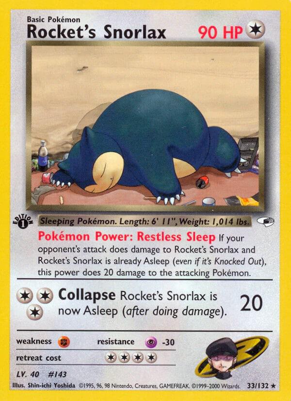 Rocket's Snorlax 33/132 - Gym Heroes