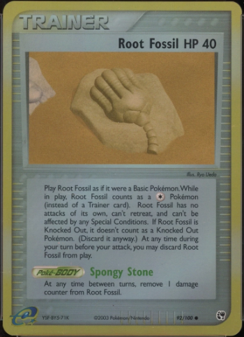 Root Fossil 92/100 - EX Sandstorm
