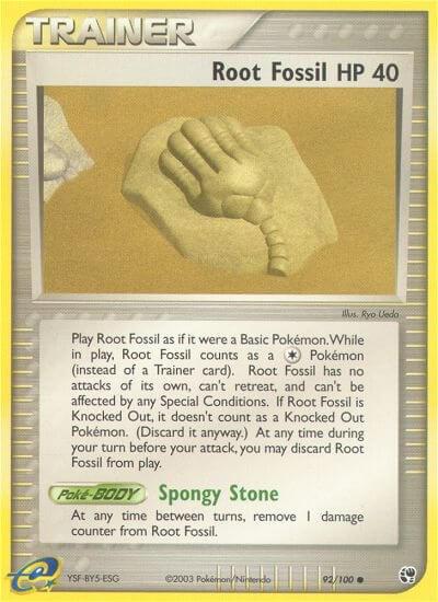 Root Fossil 92/100 - EX Sandstorm