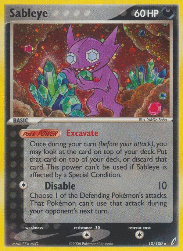 Sableye 10/100 - EX Crystal Guardians