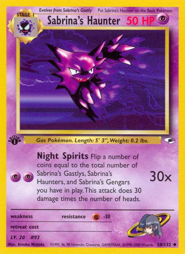 Sabrina's Haunter 58/132 - Gym Heroes