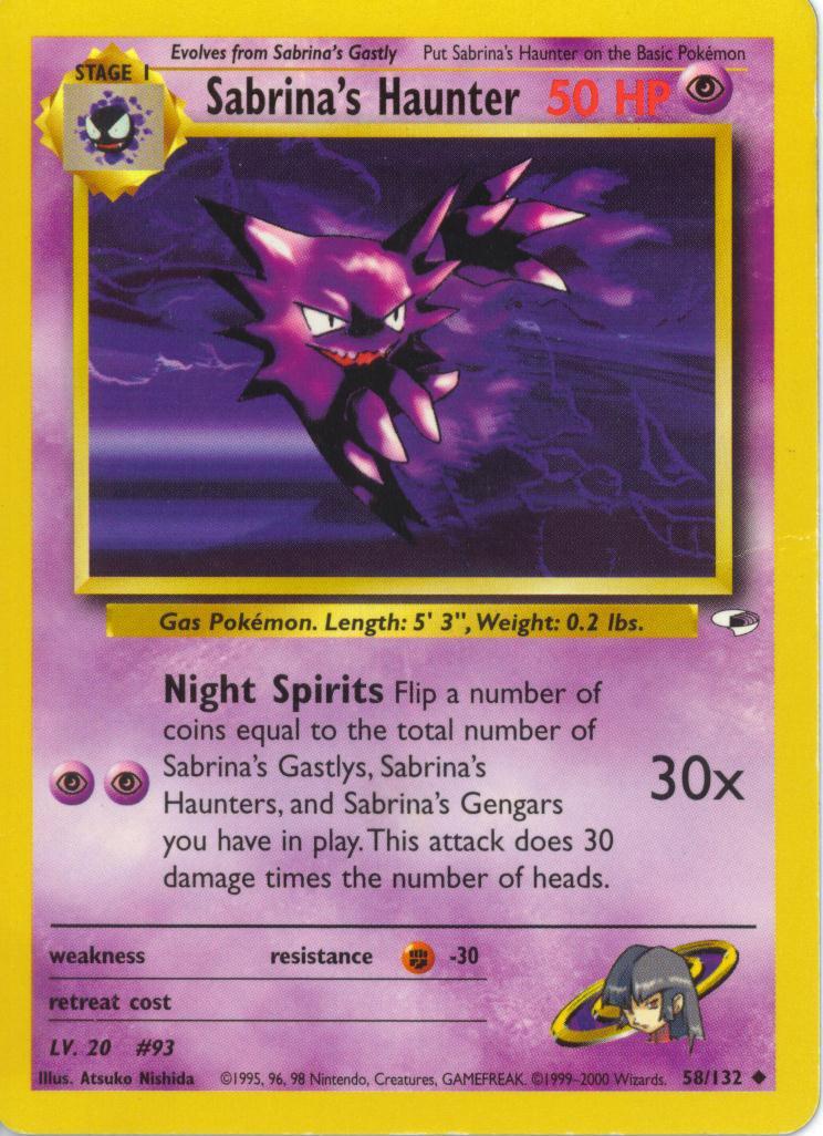 Sabrina's Haunter 58/132 - Gym Heroes