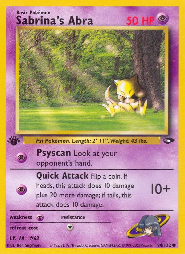 Sabrina's Abra 94/132 - Gym Challenge