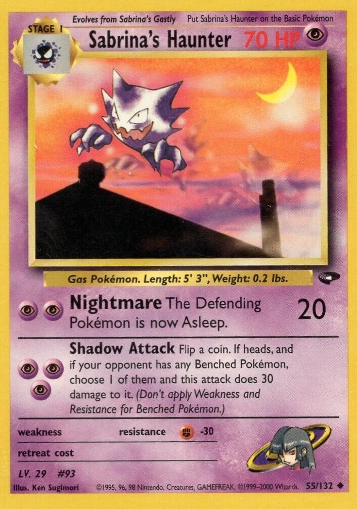 Sabrina's Haunter 55/132 - Gym Challenge