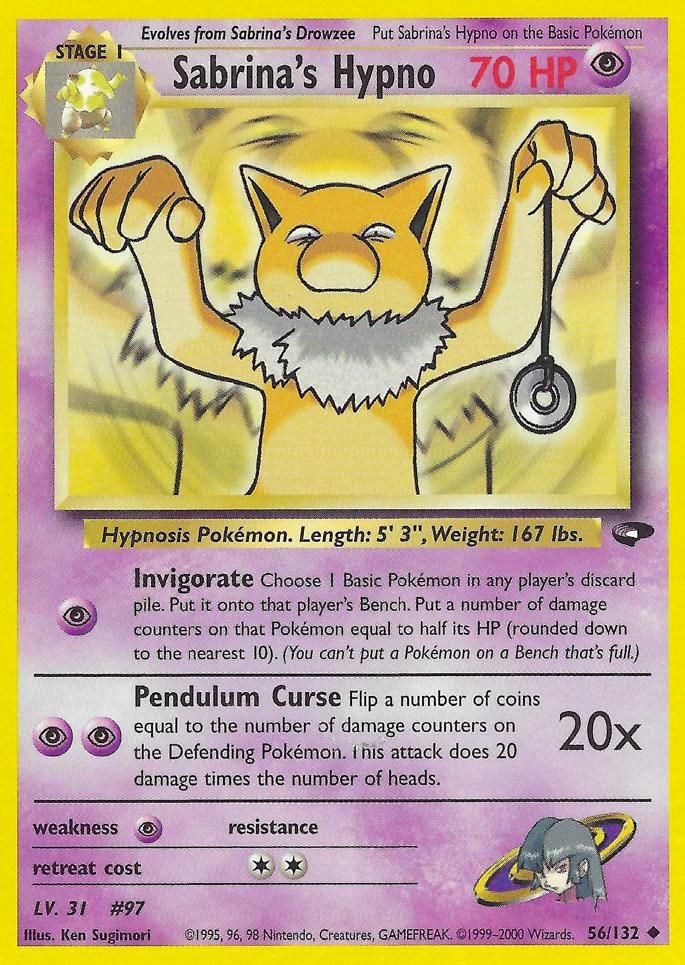 Sabrina's Hypno 56/132 - Gym Challenge