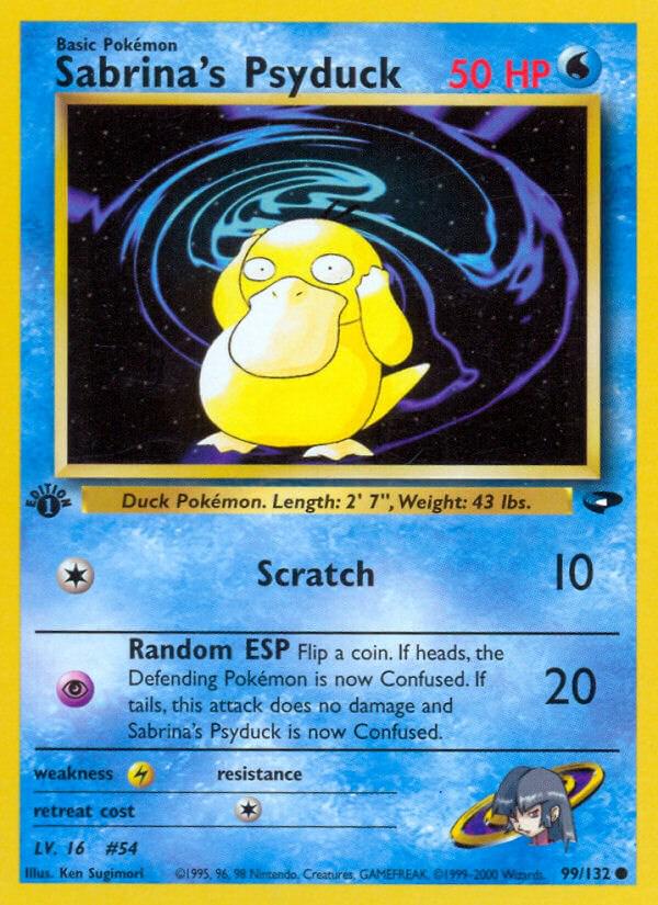 Sabrina's Psyduck 99/132 - Gym Challenge