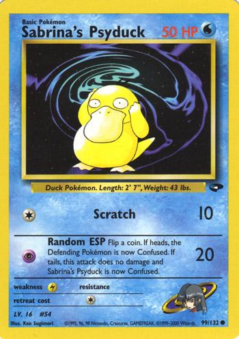 Sabrina's Psyduck 99/132 - Gym Challenge