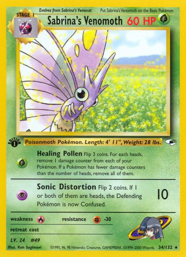 Sabrina's Venomoth 34/132 - Gym Heroes