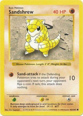 Sandshrew 62/102 - Base Set