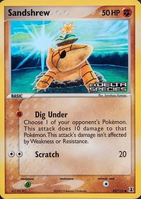 Sandshrew 82/113 - EX Delta Species