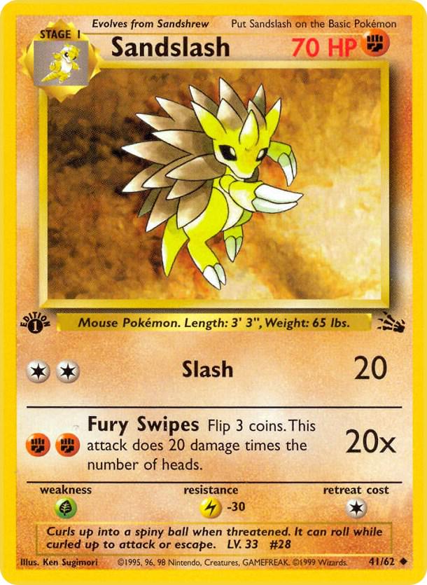 Sandslash 41/62 - Fossil Set