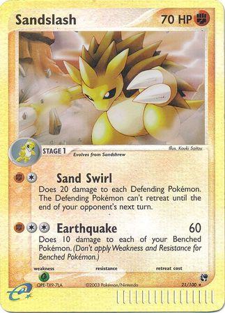 Sandslash 21/100 - EX Sandstorm