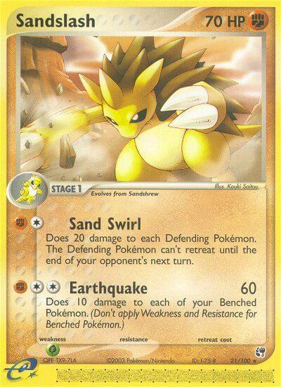 Sandslash 21/100 - EX Sandstorm