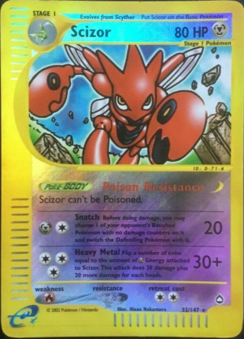 Scizor 32/147 - Aquapolis