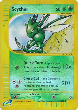 Scyther 57/147 - Aquapolis