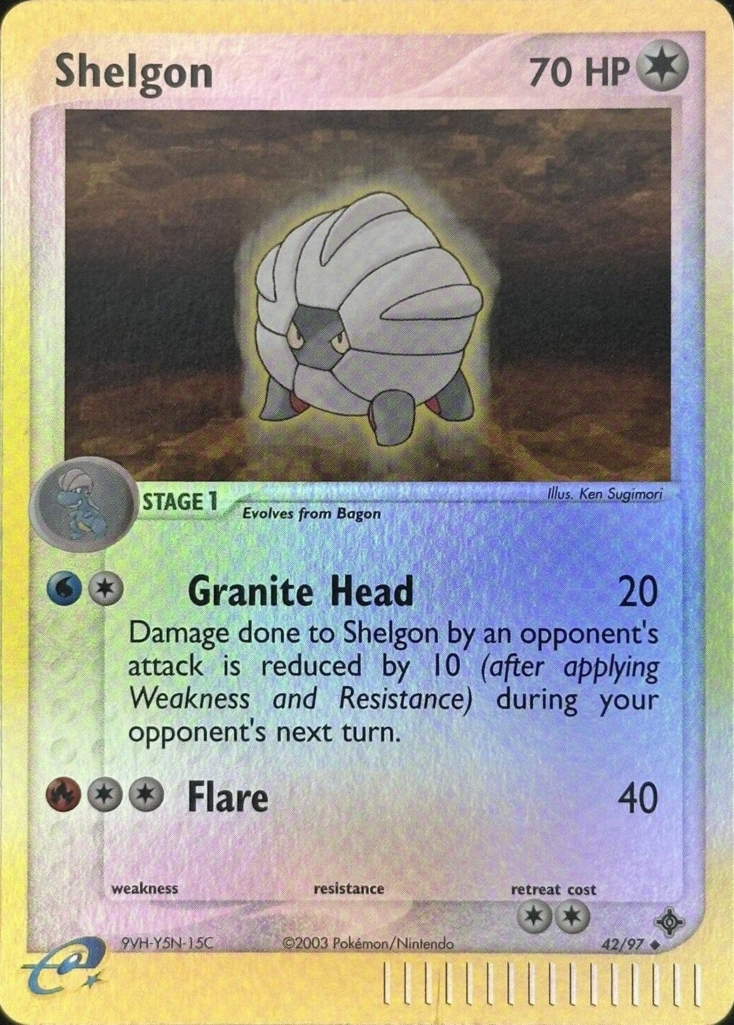 Shelgon 42/97 - EX Dragon