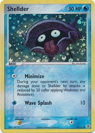 Shellder 79/112 - EX Fire Red & Leaf Green