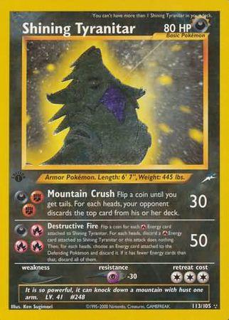 Shining Tyranitar 113/105 - Neo Destiny