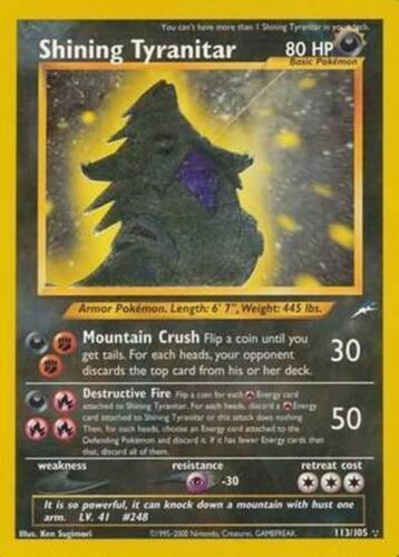 Shining Tyranitar 113/105 - Neo Destiny