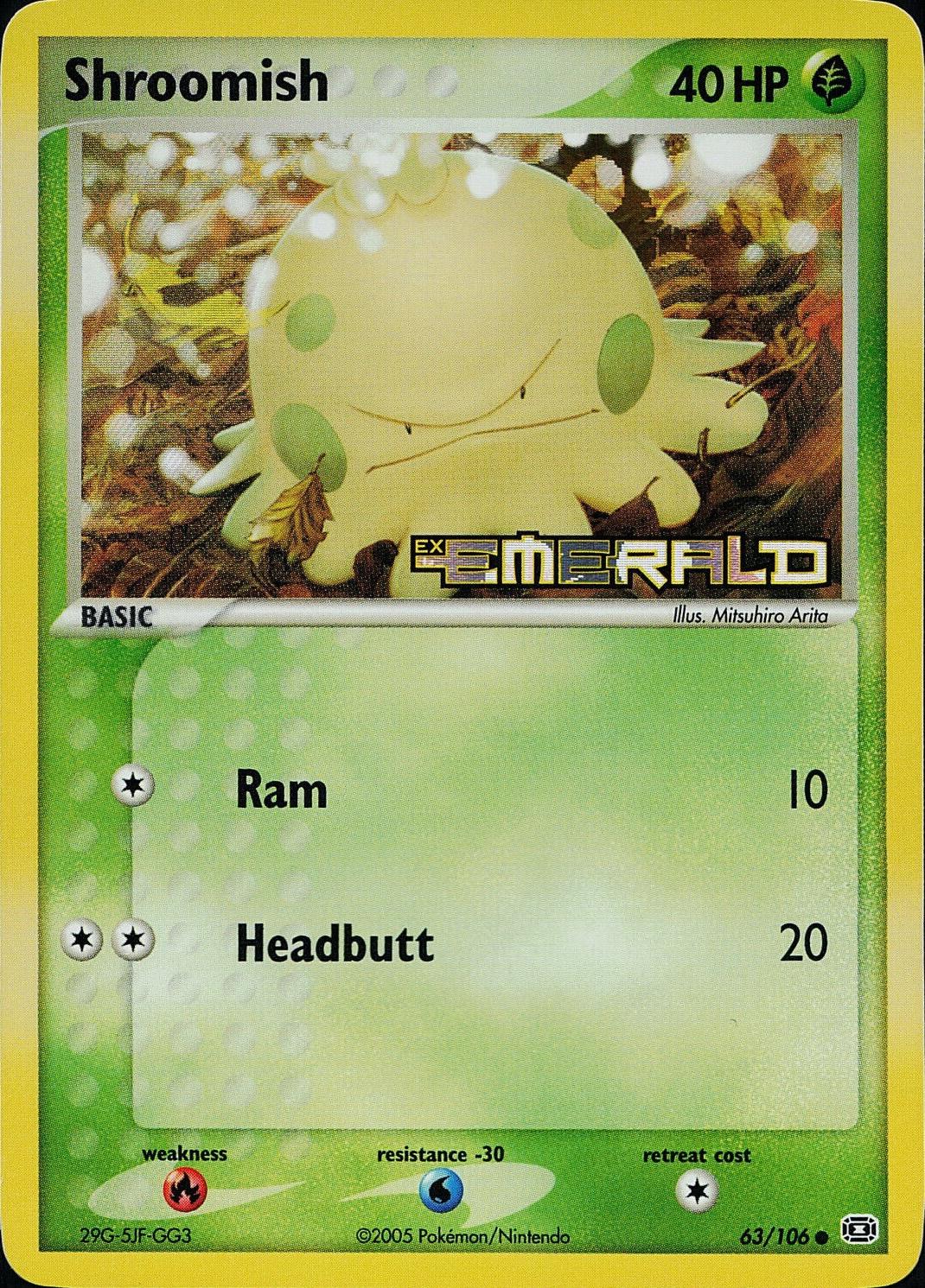 Shroomish  63/106 - EX Emerald